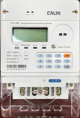 20 Haneli CE SABS IEC Fişli Modemli Ön Ödemeli Elektrik Sayaçları